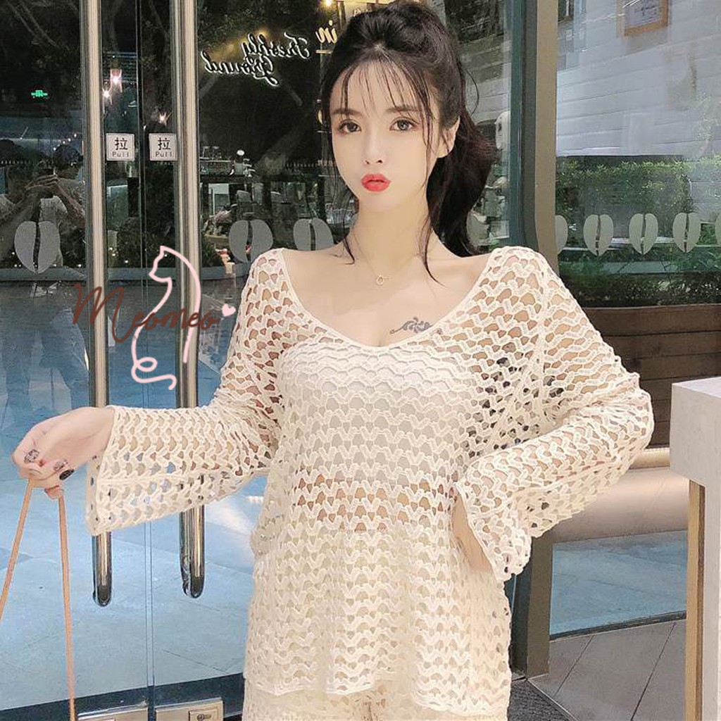Áo Lưới Đi Biển - Áo Lưới Đan Vuông Sợi To Dày Chắc Chắn Mặc Kèm BIKINI Hoặc Phối Đồ Siêu Đẹp | BigBuy360 - bigbuy360.vn