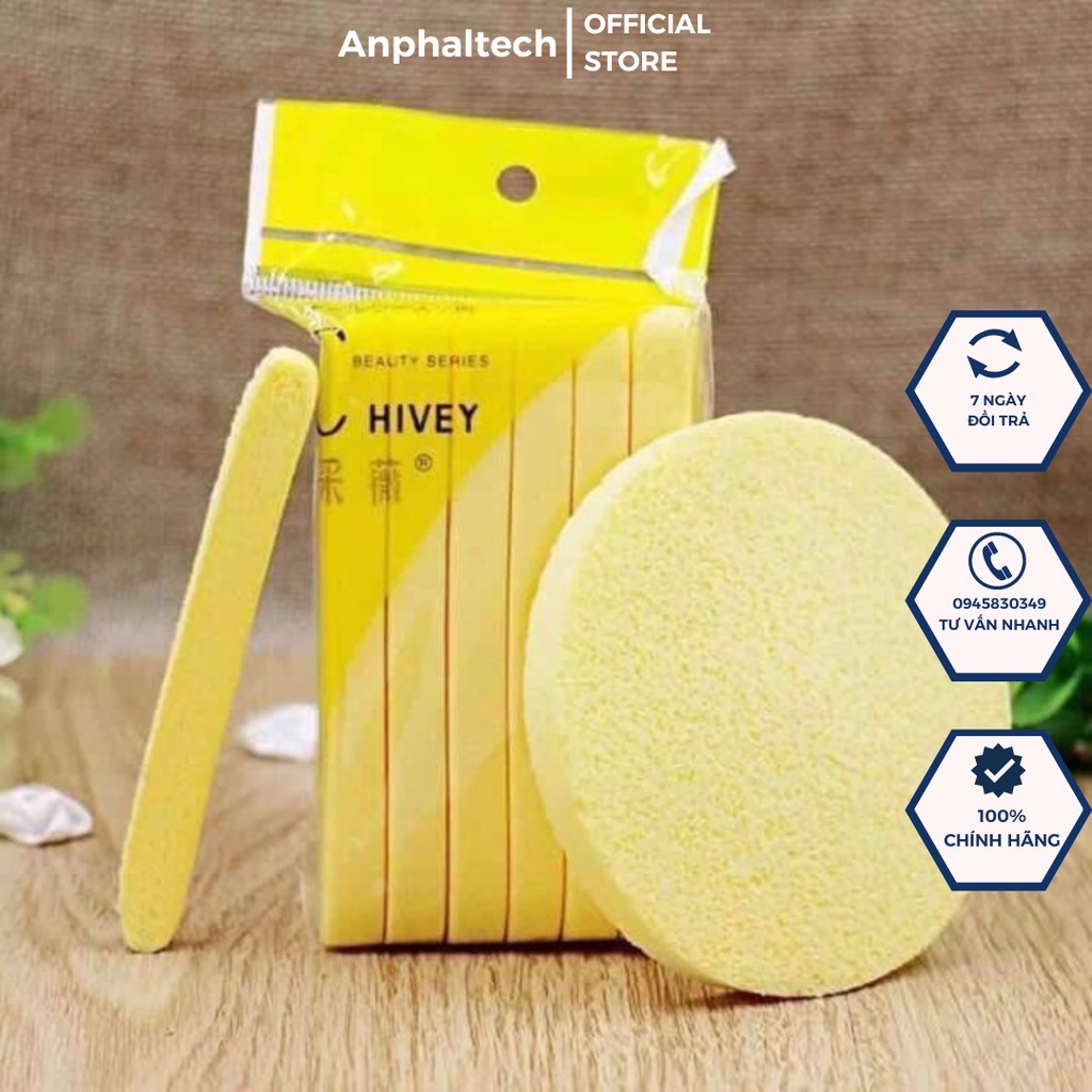 Bọt Biển - Bông Nở Rửa Mặt Chivey 12 Miếng