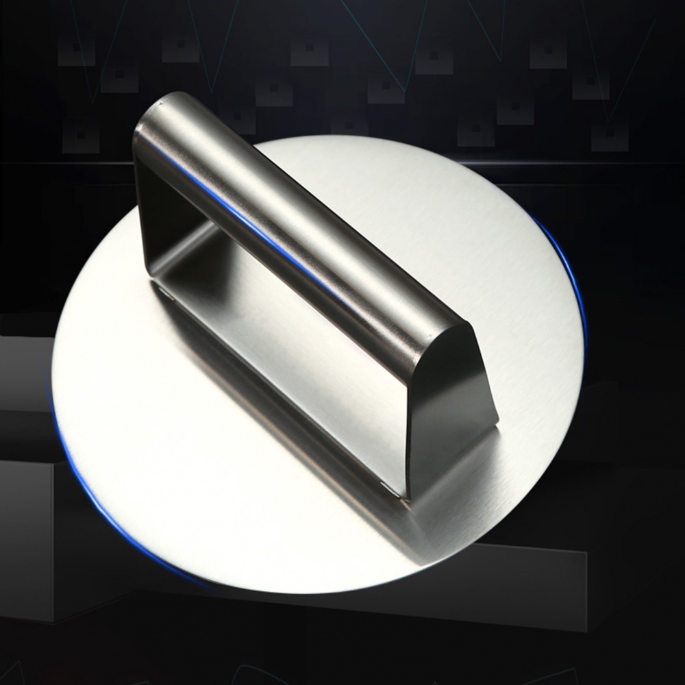 Dụng Cụ Ép Thịt Làm Bánh Hamburger Bằng Thép Không Gỉ Không Dính Mịn Chuyên Nghiệp