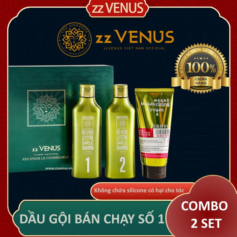 [Combo 2 set]  Bộ dầu gội đầu dược liệu phục hồi ngăn rụng và kích mọc tóc zzVENUS | BigBuy360 - bigbuy360.vn