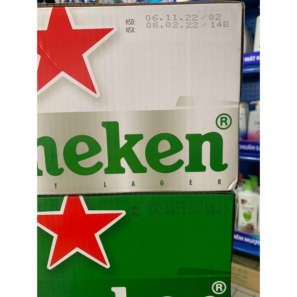 [HỎA TỐC] Thùng 24 lon bia Heineken xanh cao / Heineken Sliver cao