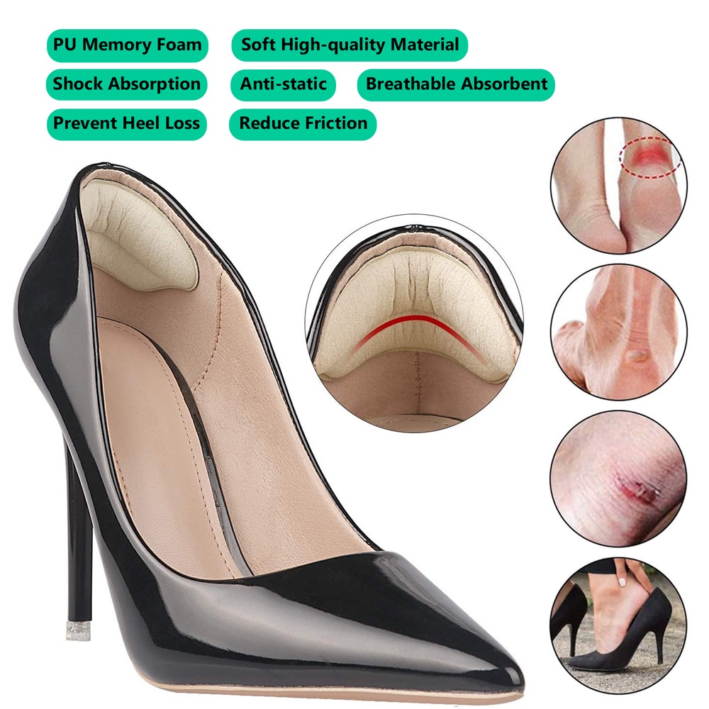Miếng lót đế trong và gót giày cao gót cải thiện độ vừa vặn với giày bảo vệ sức khỏe bàn chân có ngón chân quá lớn