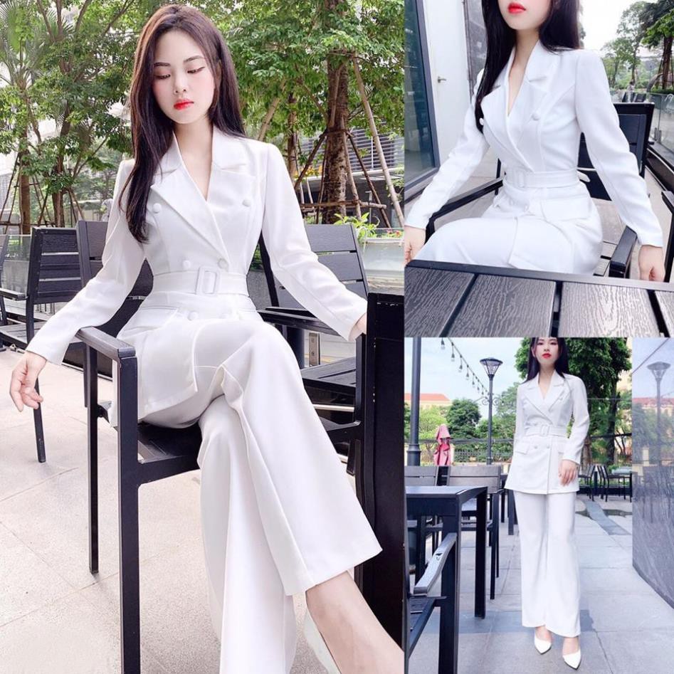 Set áo vest kết hợp quần thiết kế sang trong đi làm, dự tiệc Z048 kèm ảnh thật trải sàn - Aura Design