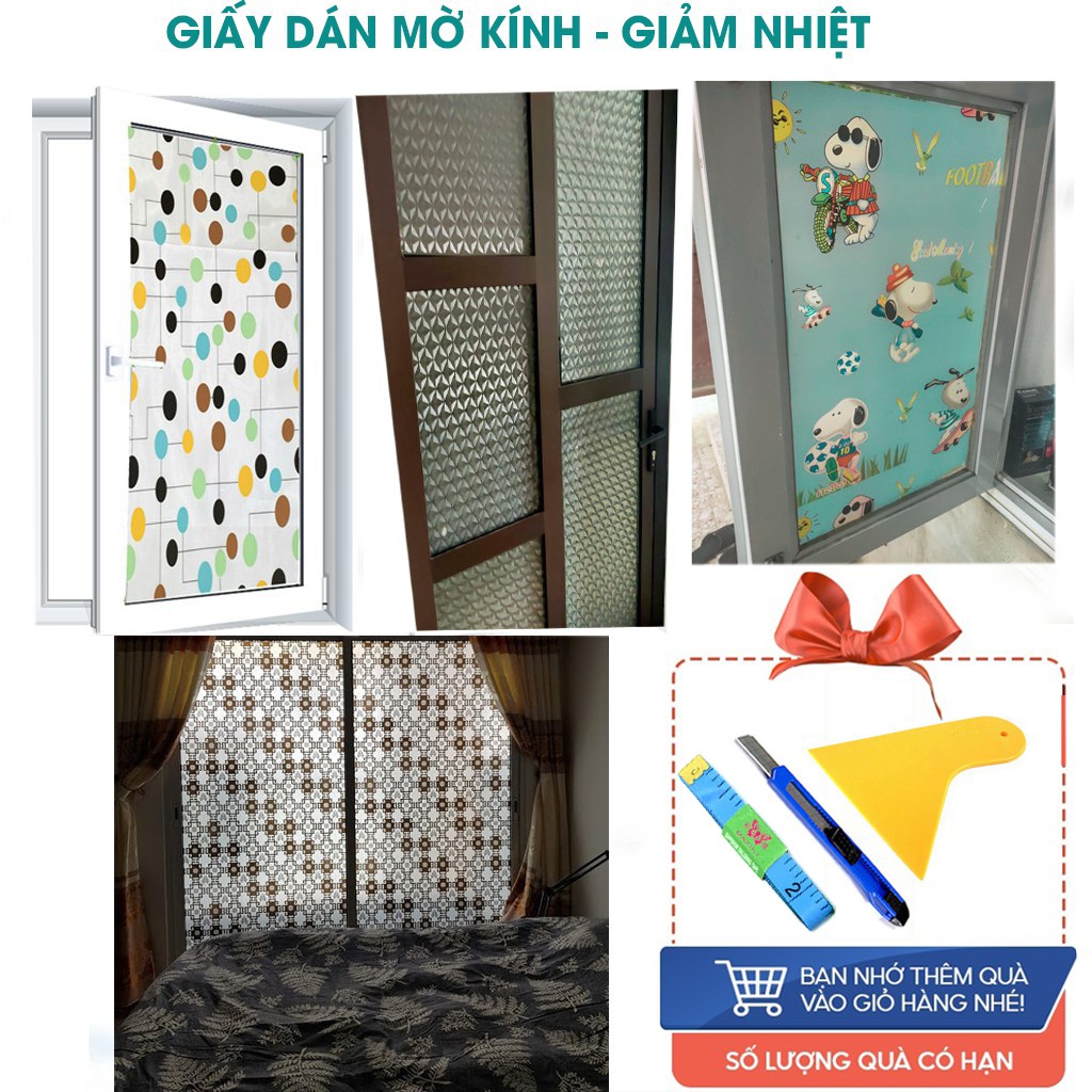 200cm x1m Giấy decan dán kính cửa sổ chống nắng cách nhiệt B069