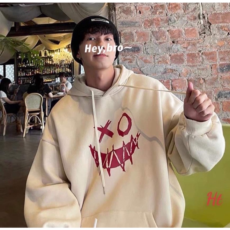 Áo hoodie 5D XO mặt quỷ HT12