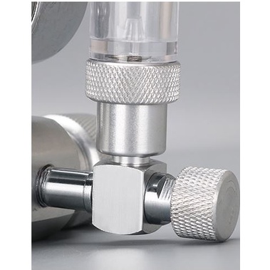 Van điện tinh chỉnh CO2 Wyin kèm đồng hồ đôi đo áp suất
