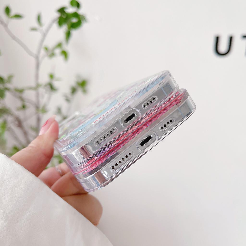 Ốp Điện Thoại Họa Tiết Hello Kitty Lấp Lánh Dành Cho IPhone 13Promax 12 11 7Plus X Xs Max XR 7 8