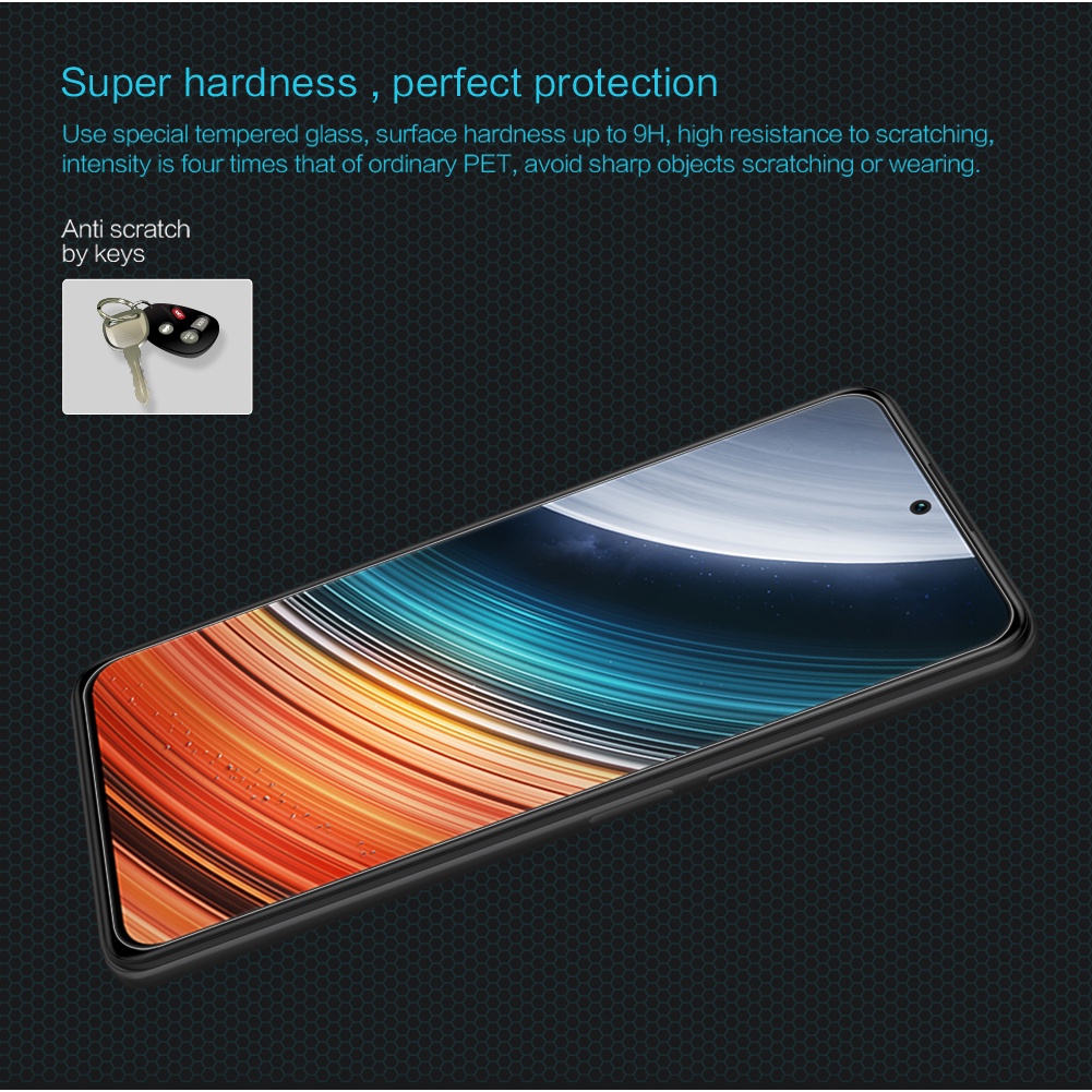Kính cường lực NILLKIN bảo vệ màn hình điện thoại 9H chống trầy xước cho Xiaomi Redmi K40s/ K50 Pro/ K50