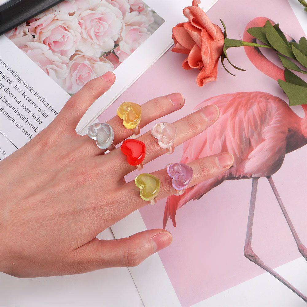 Nhẫn Acrylic Cổ Điển Hợp Thời Trang Cho Nữ