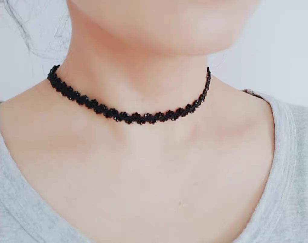 St.kunkka Dây chuỗi hạt đá 2mm*35cm dùng làm đồ trang sức thủ công chuyên dụng