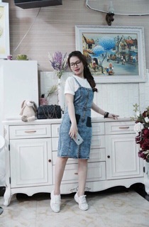 Set yếm jeans 