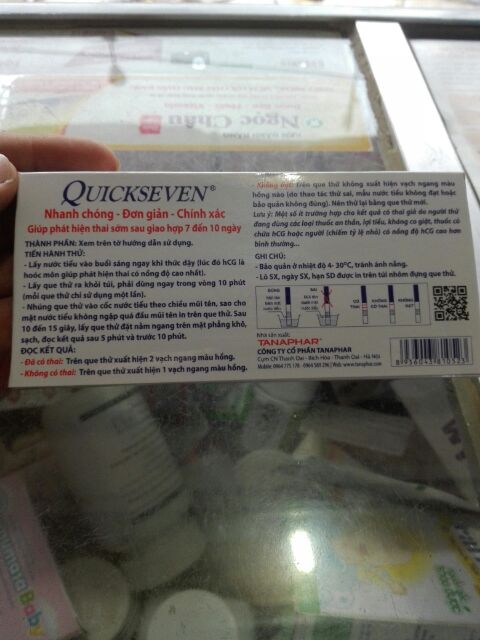 Com bo 2 Que thử thai Quickseven