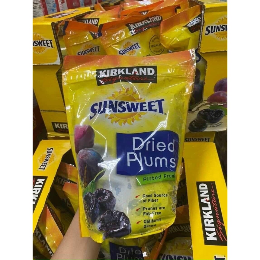 Mận sấy dẻo date 1/2024 Kirkland Signature Sunsweet Plums  - EDS Hàng Mỹ Đi Air