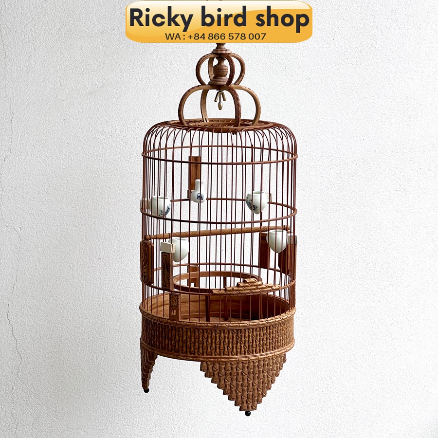 Lồng chim tre, Puteh bird cage -  Bamboo 01 design