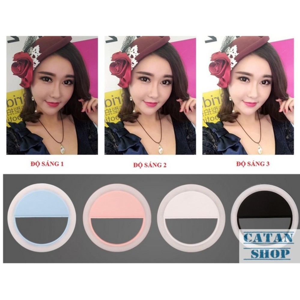 Đèn LED selfie cực sáng, đèn trợ sáng pro chụp hình tự sướng ring light SLED-RK14