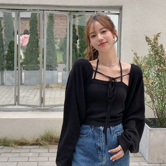 Set áo khoác cardigan tay dài chống nắng thiết kế thời trang