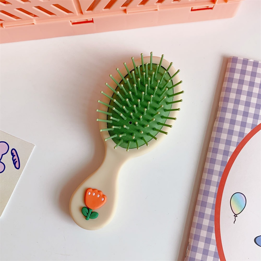 Lược Chải Tóc Mát Xa Da Đầu Tiện Dụng Phim hoạt hình trái tim cô gái túi khí đệm không khí lược đầu massage dễ thương nhỏ Lược nhà Tóc Tạo Kiểu Tóc Lược