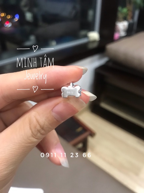 Charm con giáp bạc ta 3D