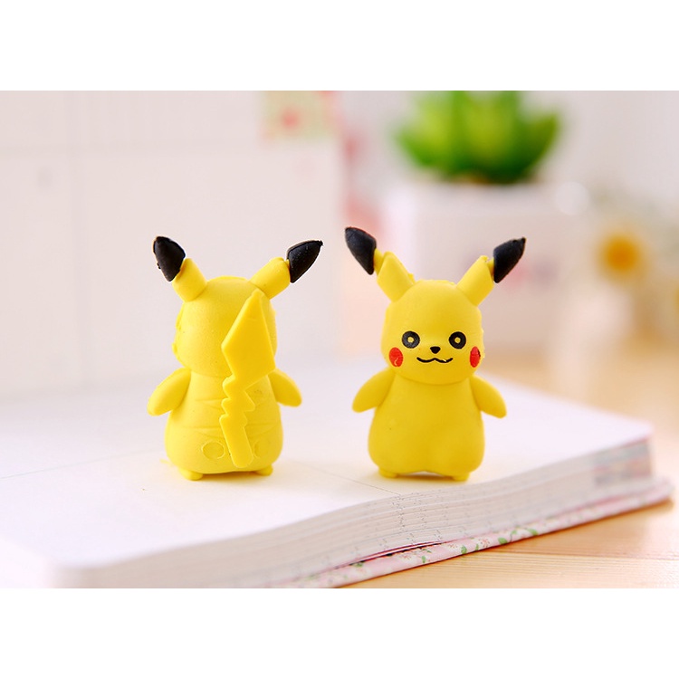 Tẩy gôm xóa hình poke PiKa ( sỉ 1 hộp 36 tẩy)