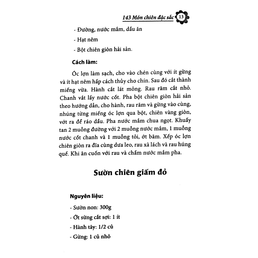 Sách 143 Món Chiên Đặc Sắc