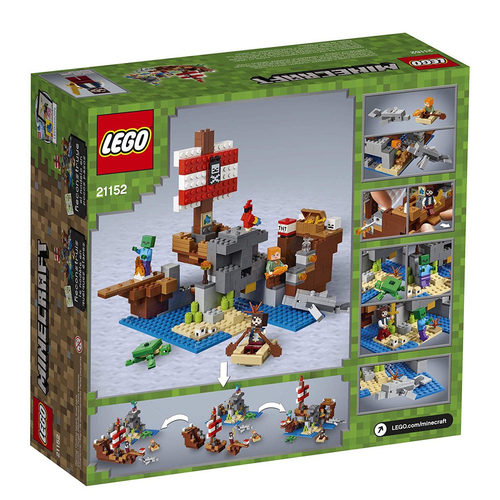 MINECRAFT LEGO 21152 The Pirate Ship Adventure – Thuyền hải tặc