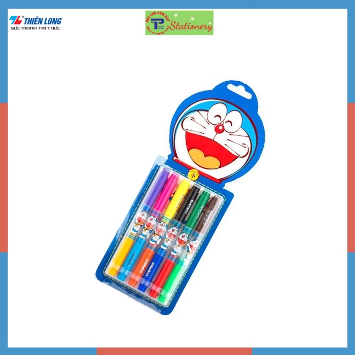 Bút lông màu Thiên Long Colokit Doraemon FP-C05/DO- 1 cây/2 đầu ( 2 màu)- 6 cây 12 màu