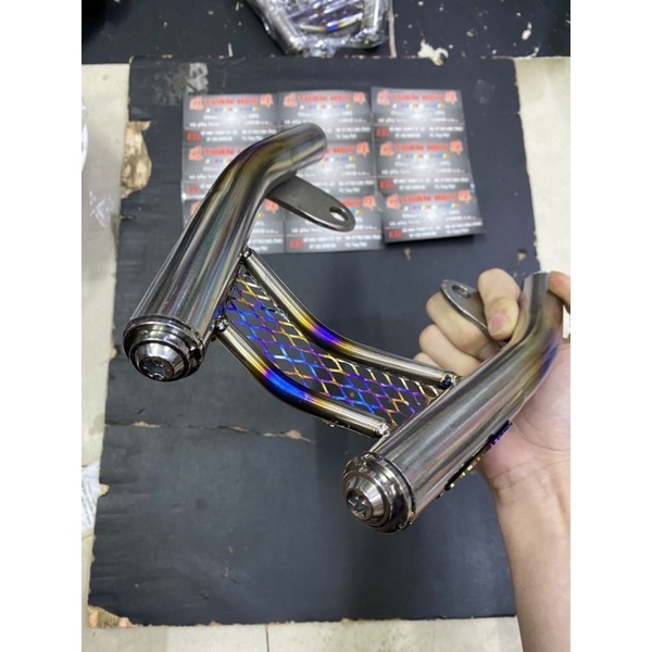 Cảng sau titan gr5 hiệu ptitanium cho honda yamaha exciter ex 150 winner v1 sonic ( titanium rear handle bar gtr sniper