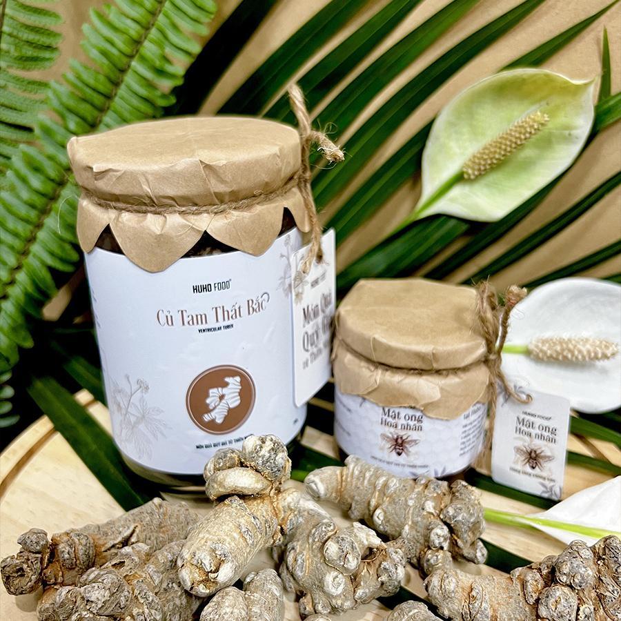 Củ tam thất bắc khô loại 1 hũ 250g Huho Food DA07