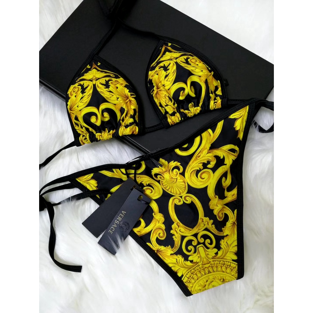 Bộ BIKINI In Hình BAROCCO Freezia Versace