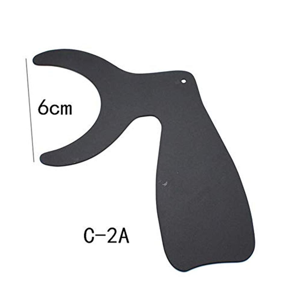 Set 6 tấm phông nền có thang đo dùng chụp ảnh/điều chỉnh răng màu đen