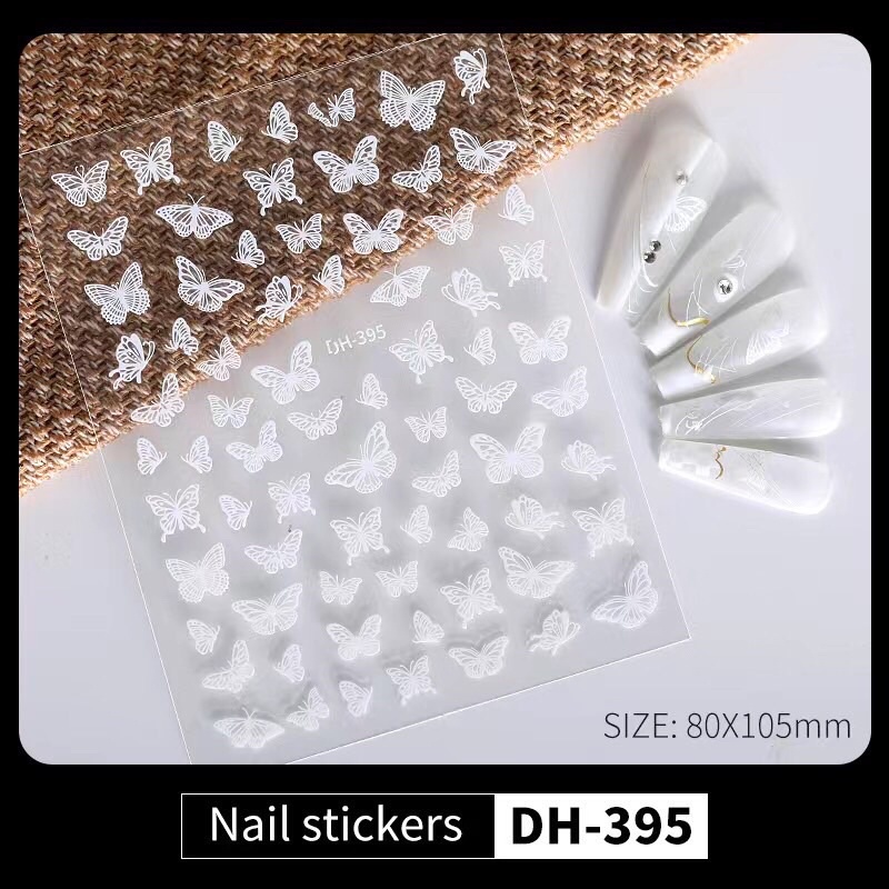 hinh sticker 3d dán móng tay nail các mẫu mới