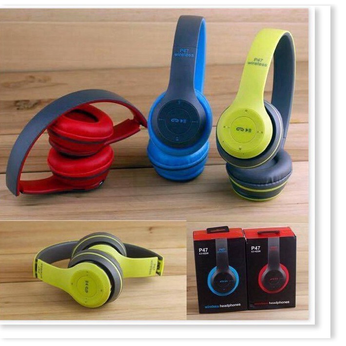 ( GIÁ HỦY DIỆT) TAI NGHE BLUETOOTH P47 CHỤP TAI CÓ KHE CẮM THẺ NHỚ | BigBuy360 - bigbuy360.vn