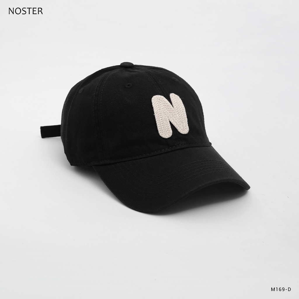 Mũ lưỡi chai, mũ cáp, hoạ tiết chữ thêu N - NOSTER M169
