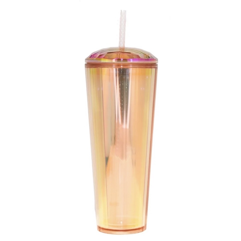 - LY NHỰA ROSE GOLD UNICORN BLING KALEIDOSCOPE COLD CUP 24oz