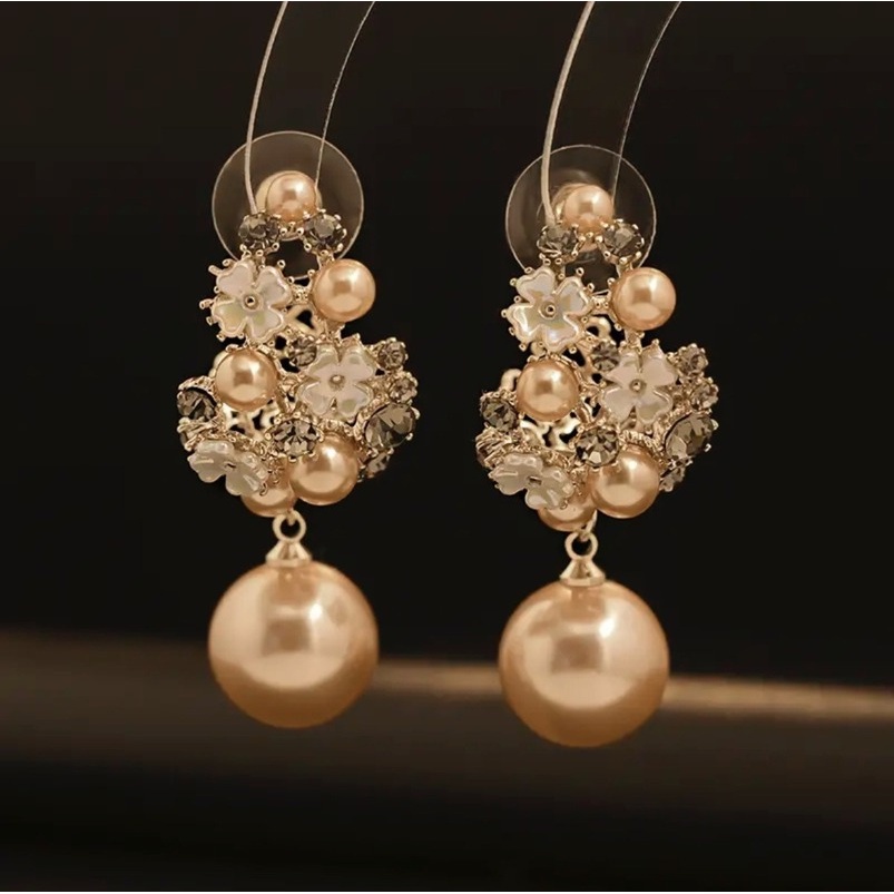 Bông Tai Bạc S925 Hình Hoa Phong Cách Hoàng Gia Pháp Thời Trang Mới Cho Nữ