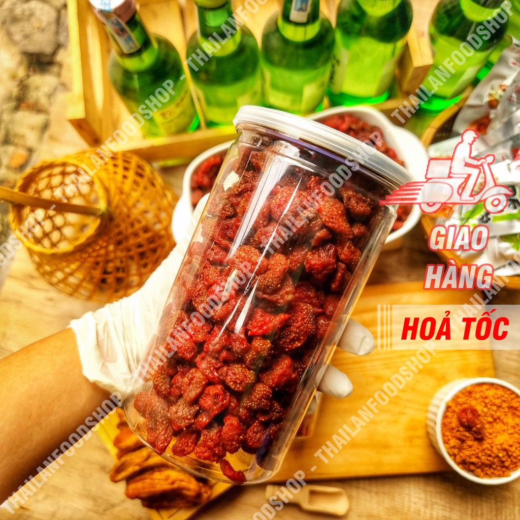 Dâu Tây Sấy Dẻo Đà Lạt Lon 500gr
