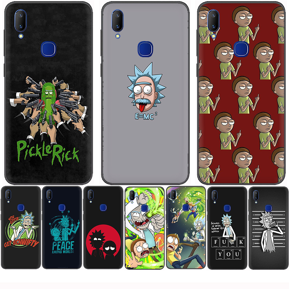 Ốp Điện Thoại Tpu Dẻo Họa Tiết Hoạt Hình Rick And Morty Dễ Thương Chống Rơi Cho Vivo Y71 Y81 Y81S Y91C Y95 Y93 Y91 Y70 2020