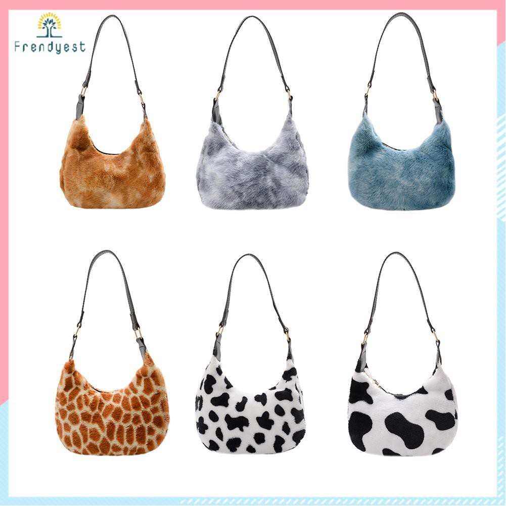 Túi kẹp nách hoạ tiết động vật thời trang du lịch đường phố cho nữ