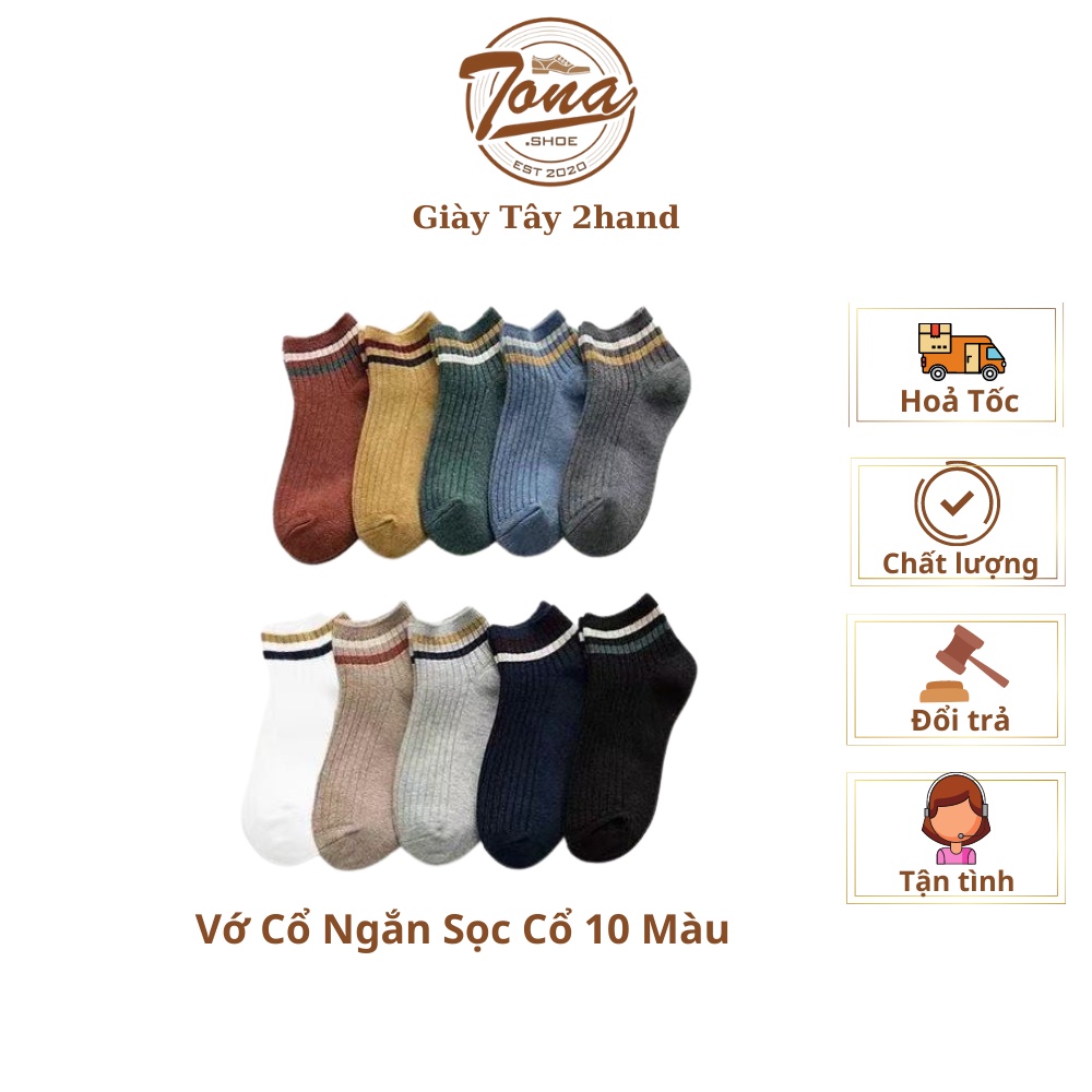 Vớ Cổ Ngắn Unisex Cotton Co Giãn Hút Mồ Hôi, Khử Mùi Êm Chân Phù Hợp Cho Mọi Loại Giày Hoạ Tiết Caro