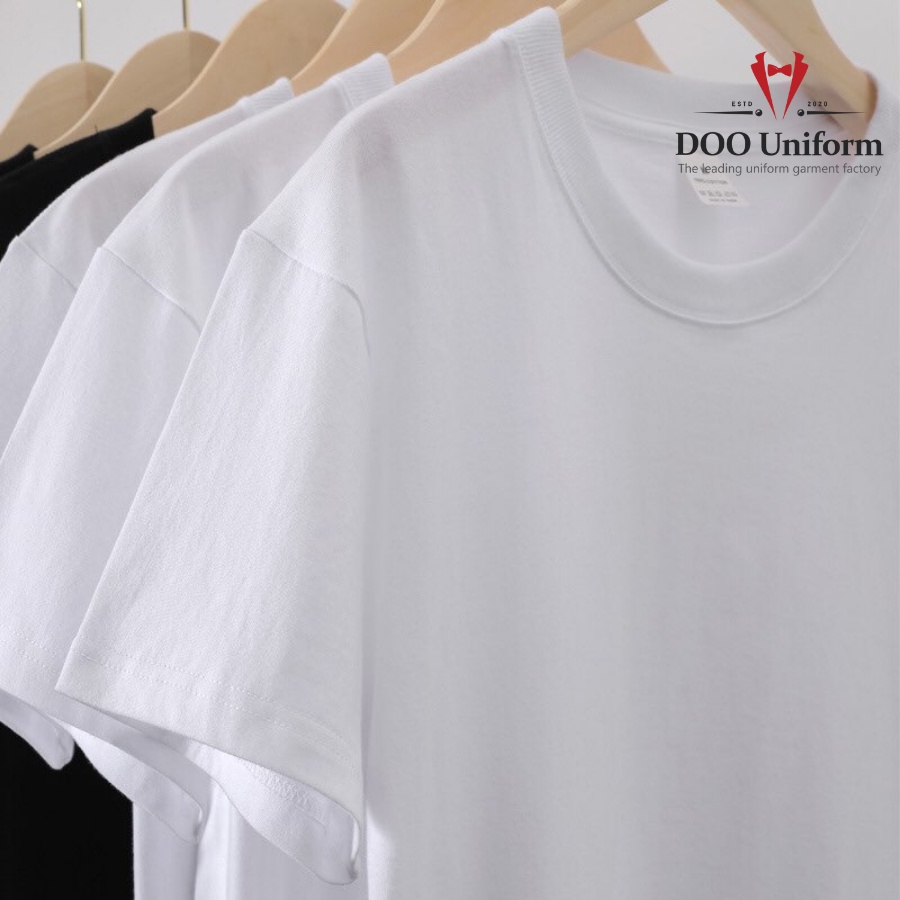 [DOO T-SHIRT] Áo Thun Đen Unisex nam (Cotton 100% co giãn 2 chiều)