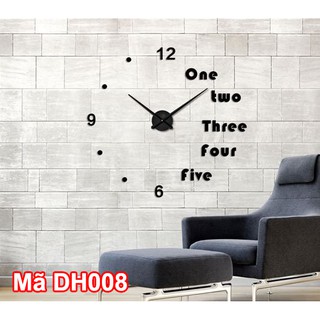 Đồng hồ dán tường cỡ lớn cao cấp, cực sang trọng và hiện đại