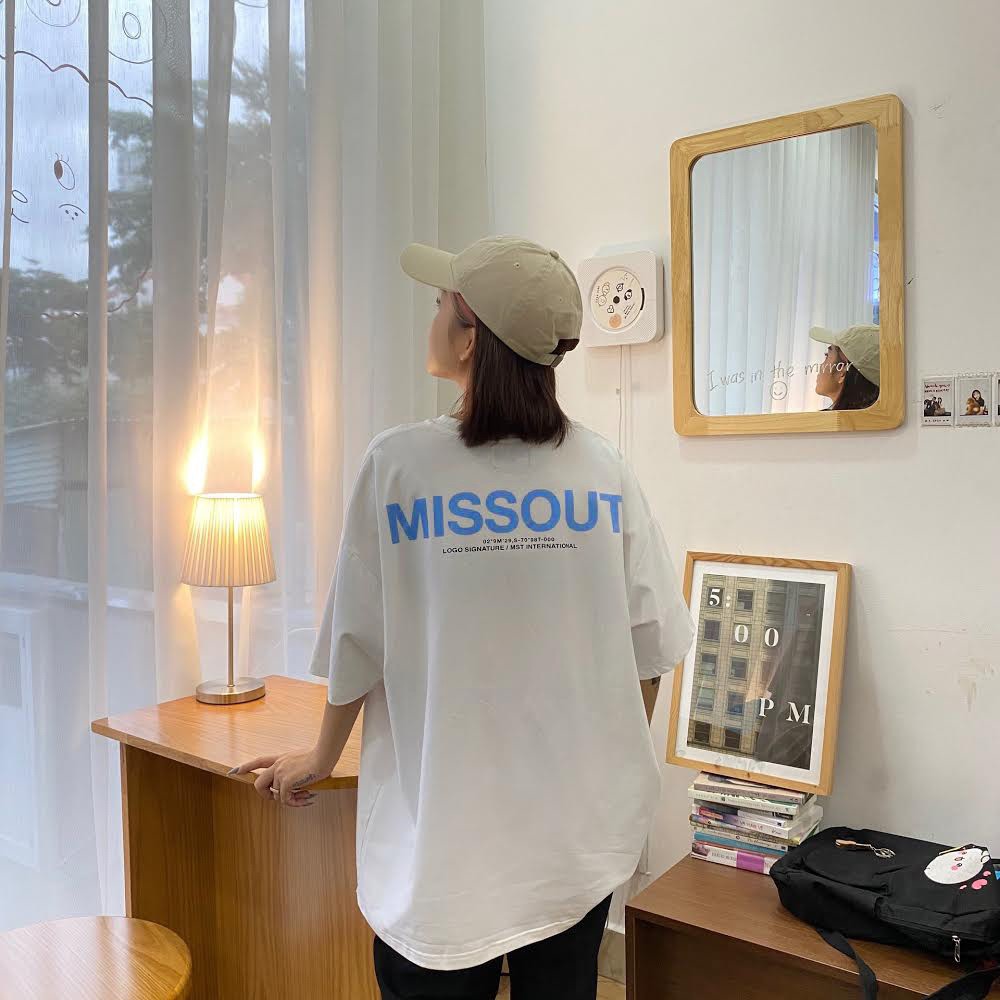 Áo thun tay lỡ 💸 MISSOUT 💸 phông Unisex nam nữ tee oversize form rộng pull Ulzzang Streetwear Hàn Quốc vải mềm