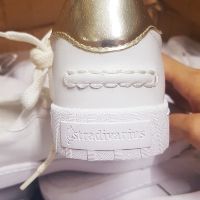 Giày STRADIVARIUS WHITE TRAINERS WITH HELL DETAIL