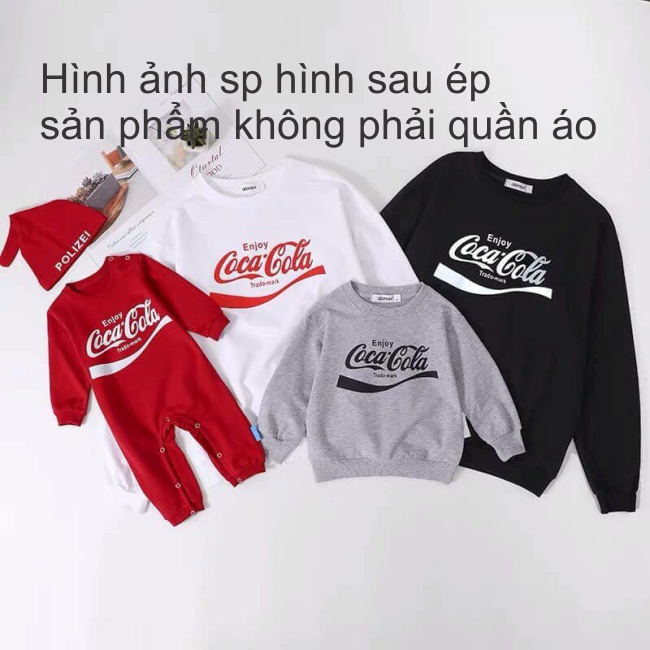 Hình nhiệt decan pet miếng dán áo hình coca - cola cho cả gia đình đủ kích thước