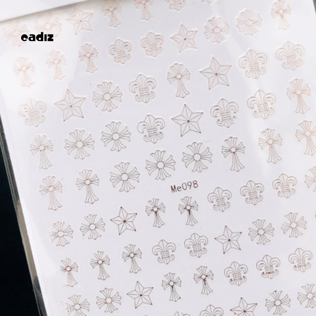 Phụ Kiện Miếng Dán Trang Trí Móng Tay Hình Chữ Thập