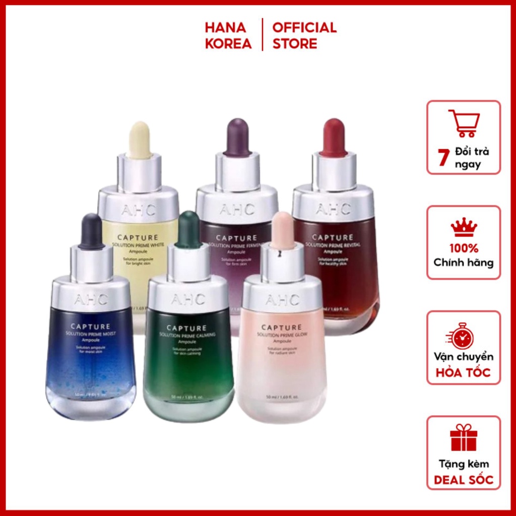 TINH CHẤT DƯỠNG ẨM -TRẮNG DA -SERUM AHC AMPOULE CAPTURE SOLUTION MAX AMPOULE(MẪU IS2020)