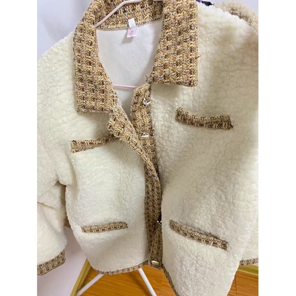 Áo khoác lông cừu nữ siêu xinh