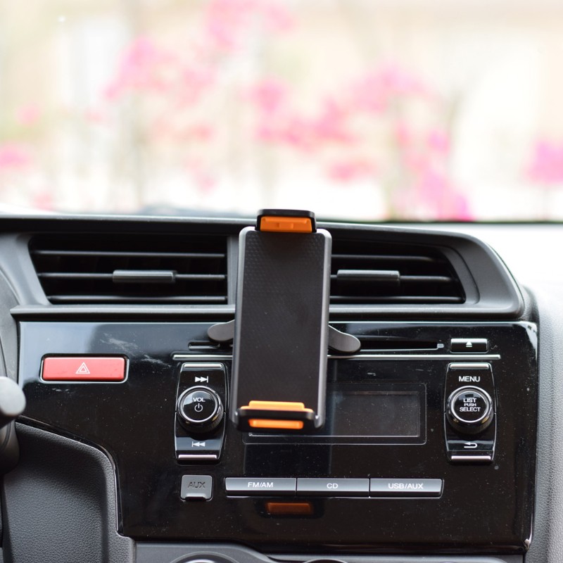 Giá đỡ điện thoại GPS/máy tính bảng 4-10 Inch xoay được gắn khe máy điều hòa xe hơi