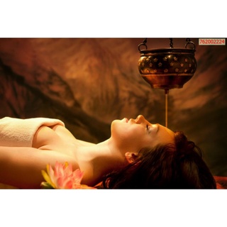 Tranh Lụa dán quán Spa 3d trang trí dán tường 120x80cm