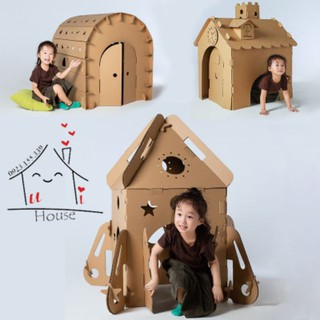 lều giấy Nhà bìa carton cho bé